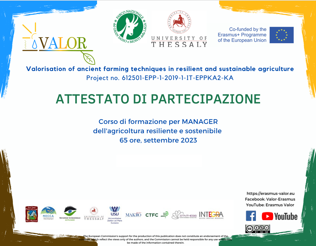 attestato valor le prata